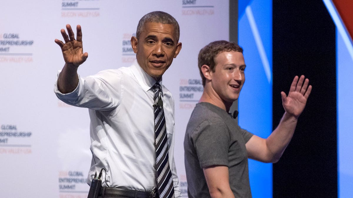 Obama, Mark Zuckerburg