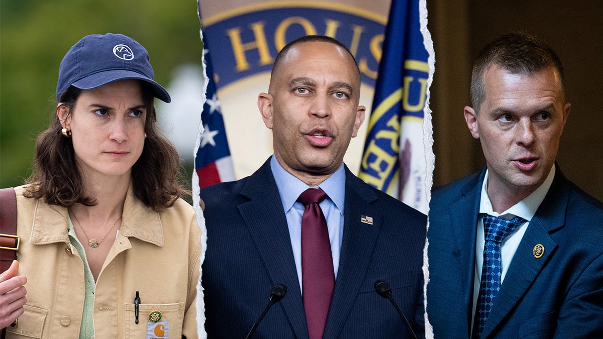 Three way split of Marie Gluesenkamp Perez/Hakeem Jeffries/Jared Golden
