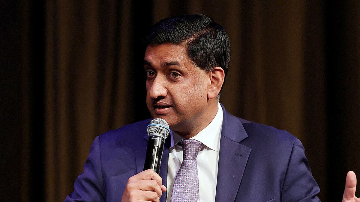U.S. Rep. Ro Khanna speaking at the National Action Network convention in New York City