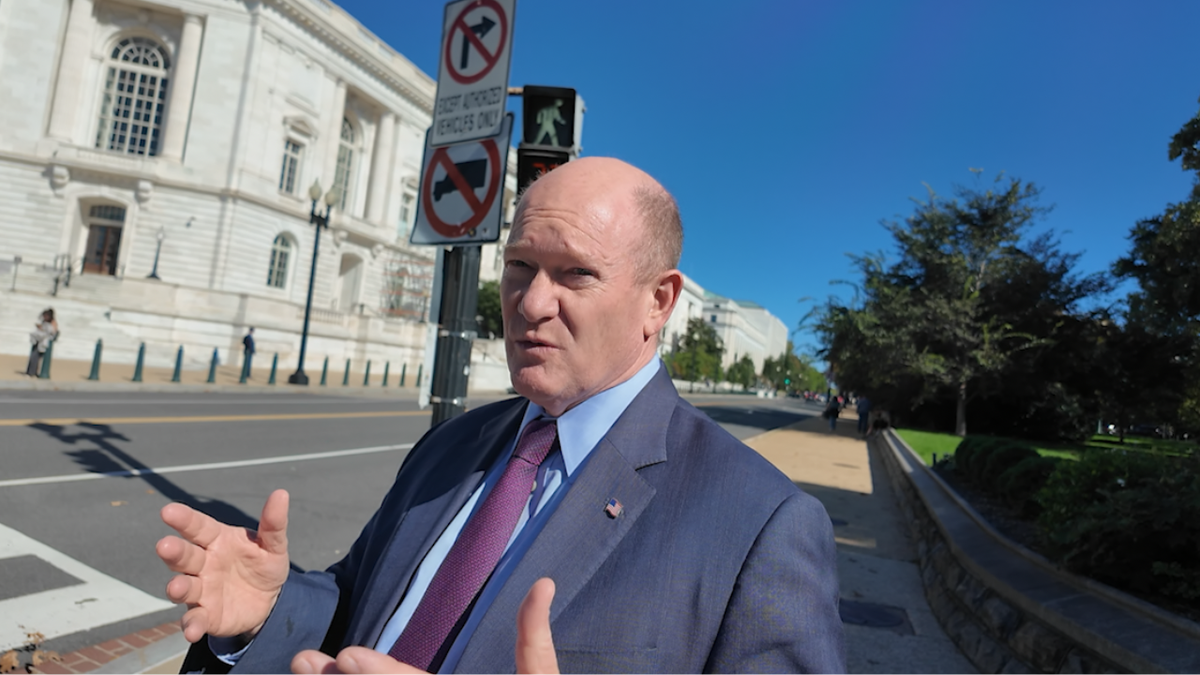 Sen. Chris Coons at the Capitol