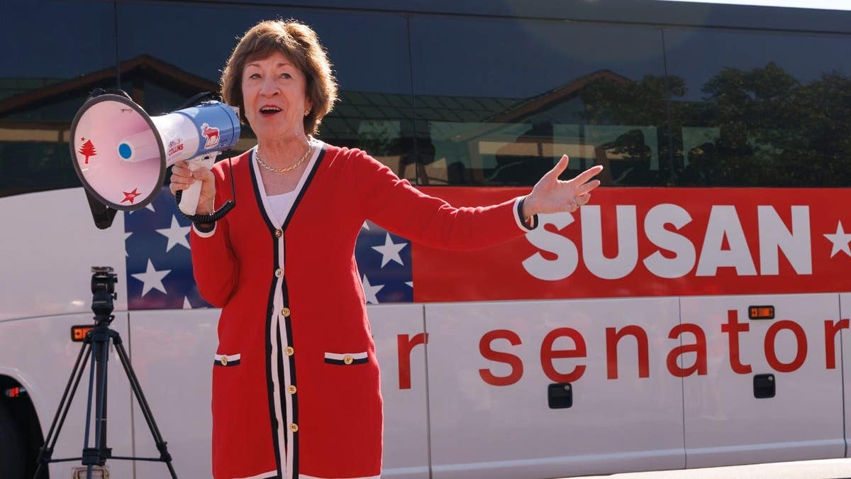 Sen. Susan Collins, R-Maine, during campaign stop