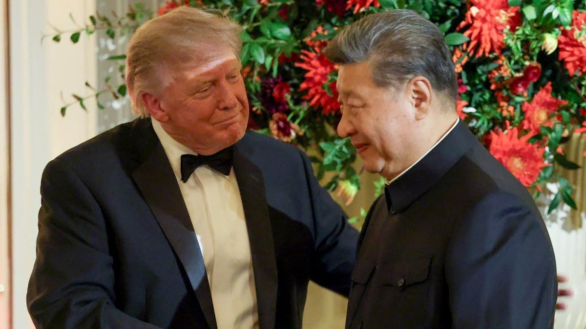 President Donald Trump and Chinese President Xi Jinping at White House state dinner