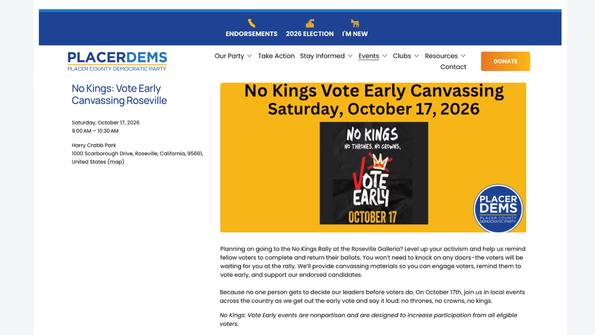 Placer County Democratic Party promotes its 