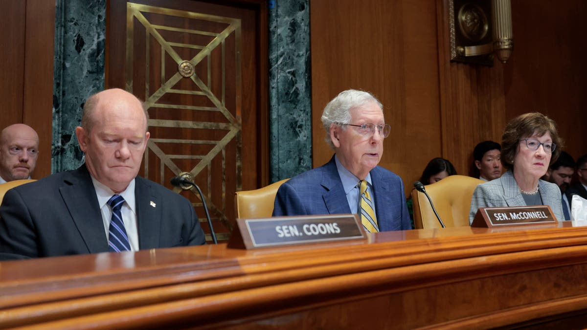 Sens. Chris Coons, Mitch McConnell, and Susan Collins