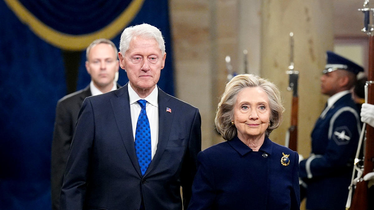 Bill and Hillary Clinton at President Trump's second inauguration