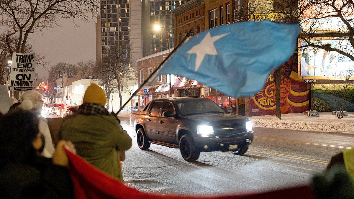 Protest during federal ICE operation toward Somali community in Minneapolis