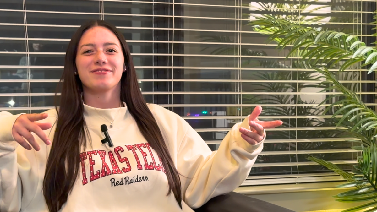 Kate, a kinesiology major at Texas Tech University, speaks with Fox News Digital in Lubbock, Texas, on Oct. 26, 2026.