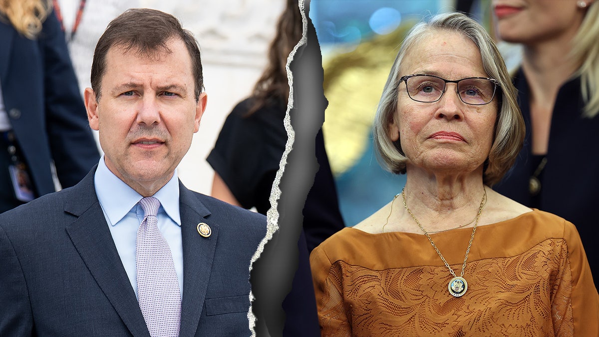 A split image of Rep. Tom Kean and Rep. Marianette Miller Meeks