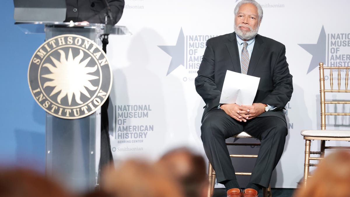 Lonnie Bunch listens during an event at the Smithsonian National Museum of American History.