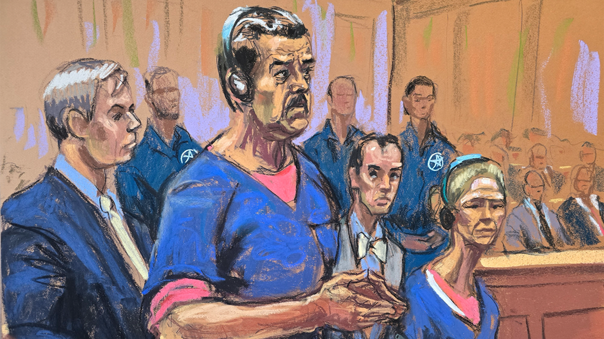 Nicolas Maduro and his wife, Cilia Flores, appear with their attorneys Barry Pollack and Mark Donnelly at their arraignment in a federal court in New York City on Monday, Jan. 5, 2026.