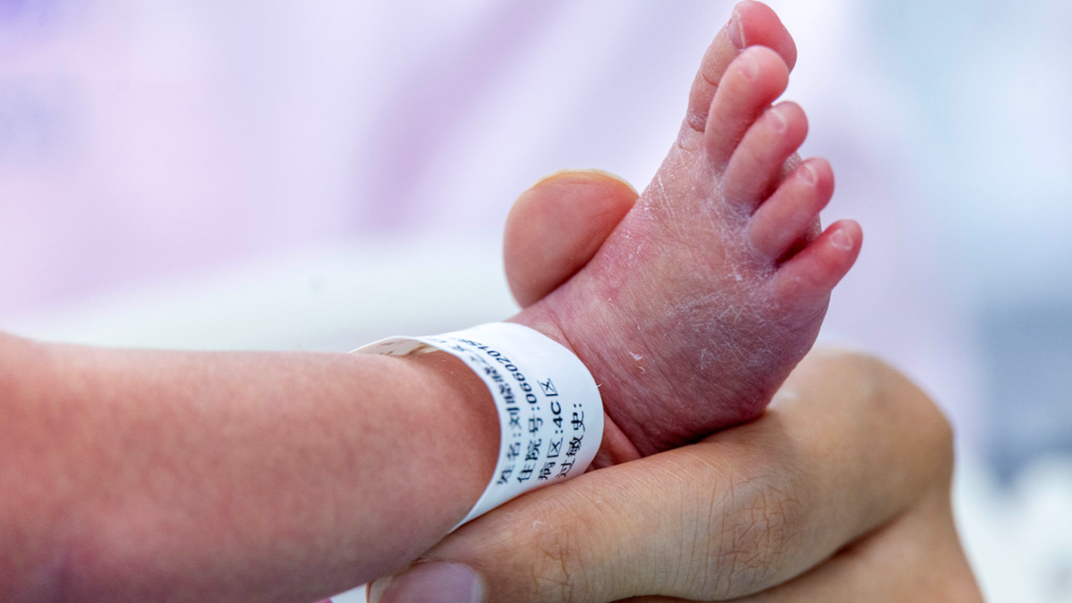 A baby's foot
