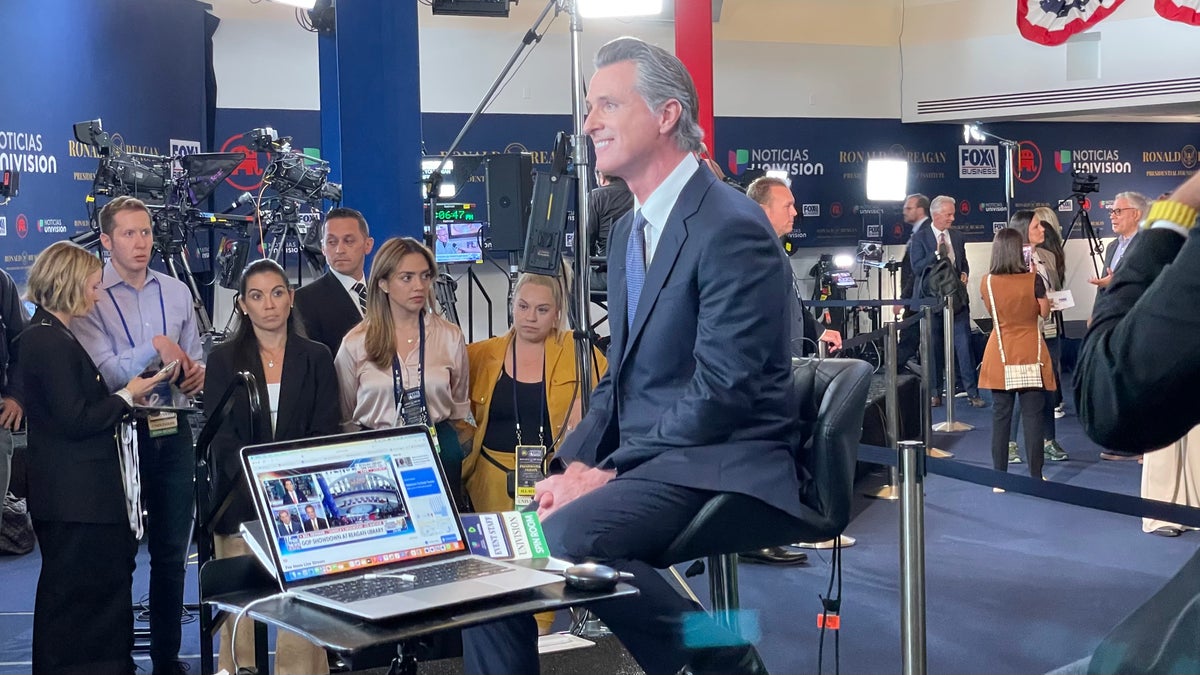 Gavin Newsom is the Biden campaign's top surrogate at the second GOP presidential debate