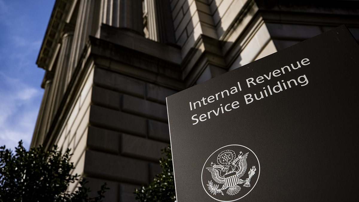 IRS building, logo