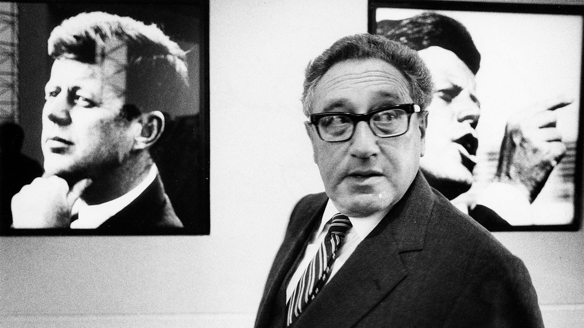 Henry Kissinger visits the John F. Kennedy Presidential Library and Museum