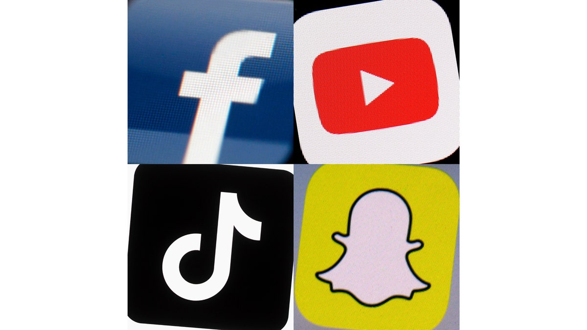 Social media app icons