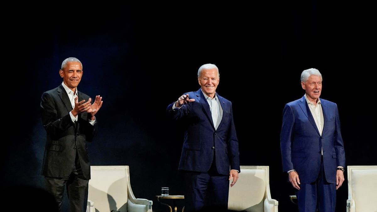 Presidents Biden, Clinton, and Obama