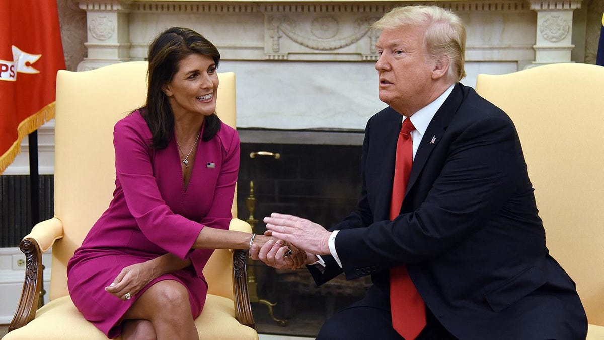 Nikki Haley with Trump in the Oval Office